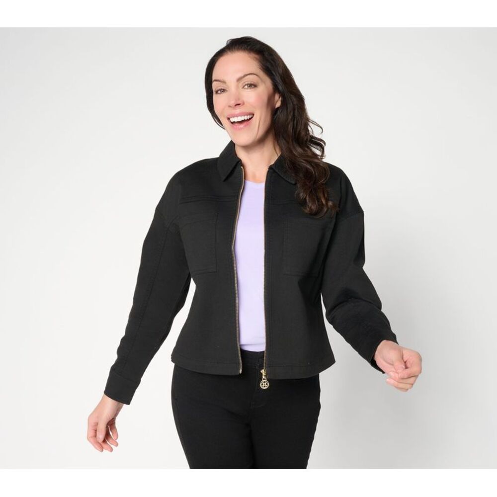 Belle by Kim Gravel Women's Jacket Sz L Make Your Selection: Twill Black